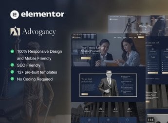 Advogancy – Attorney Law Firm Elementor Pro Template Kit
