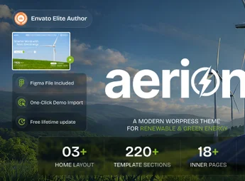 Aerion – Renewable & Green Energy WordPress Theme