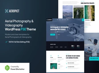 Aeropict – Drone Aerial Photography & Videography Gutenverse FSE WordPress Block Theme