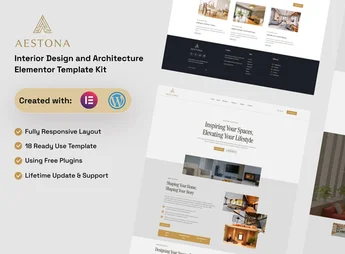 Aestona – Interior Design & Architecture Elementor Template Kit