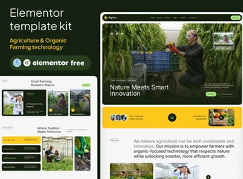 Agrivo – Agriculture & Organic Farming technology Template Kit