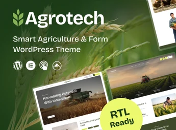 AgroTech – Agriculture & Organic Farm WordPress Theme