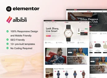 Albibli – Multipurpose Woocommerce Store Elementor Template Kit
