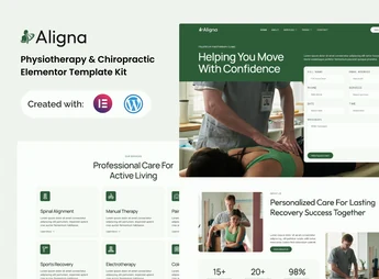 Aligna – Physiotherapy & Chiropractic Elementor Template Kit