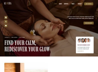 Aloura – Spa & Wellness Elementor Template Kit