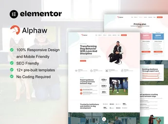 Alphaw – Dog Training Elementor Pro Template Kit