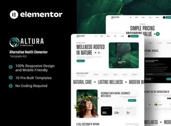 Altura – Alternative Health Elementor Template Kit