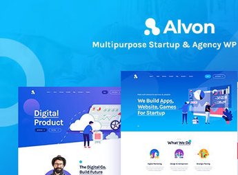 Alvon – Multipurpose Startup & Agency WordPress Theme