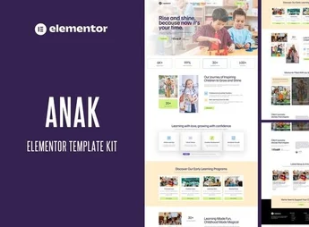 Anak – Kindergarten Elementor Pro Template Kit