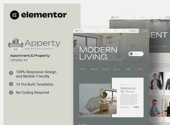 Apperty – Appartment & Property Elementor Template Kit