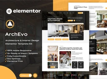 ArchEvo – Architecture & Interior Design Elementor Template Kit
