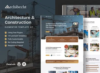 Archibecht – Architecture & Construction Elementor Template Kit