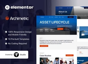 Archimetric – Asset Management Elementor Kit