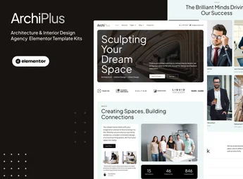 Archiplus – Architecture and Interior Design Agency Elementor Pro Template Kit