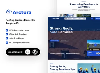 Arctura – Roofing Services Elementor Template Kit