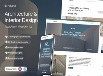 Arkana – Architecture & Interior Design Elementor Template Kit