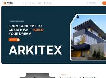 Arkitex – Architecture & Interior Elementor Template Kit