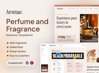 Aromae – Perfume and Fragrance Elementor Template Kit