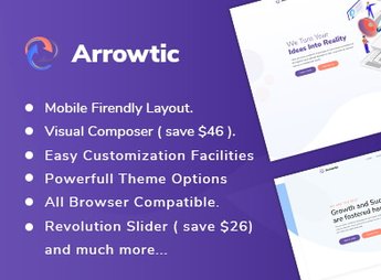 Arrowtic – Digital Marketing Agency WordPress Theme