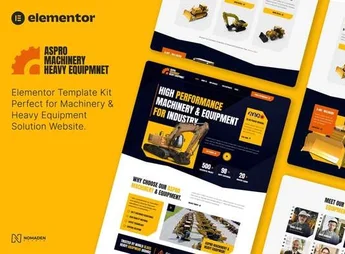 Aspro – Machinery & Heavy Equipment Elementor Template Kit