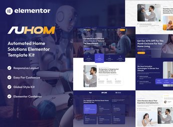 Auhom – Smart Home Automation Elementor Template Kit