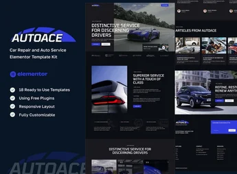 Autoace – Car Repair & Auto Service Elementor Template Kit