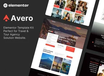Avero – Travel & Tour Agency Elementor Template Kits