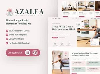 Azalea – Pilates & Yoga Studio Elementor Template Kit