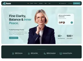 Azura – Mental Health & Psychologist Elementor Template Kit
