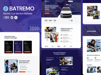 Batremo – Electric Car Service Elementor Template Kits