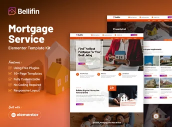 Bellifin – Mortgage Services Elementor Template Kit