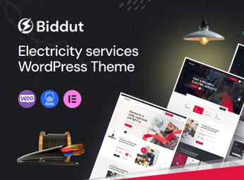 Biddut – Electricity Services WordPress Theme