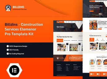 Billdins – Construction Services Elemenor Pro Template Kit