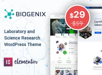 Biogenix – Science Research & Laboratory WP Theme