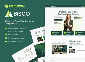 Bisco – Business Consulting Elementor Template Kit