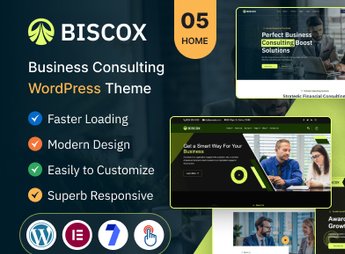 Business Consulting WordPress Theme Multipurpose – Biscox