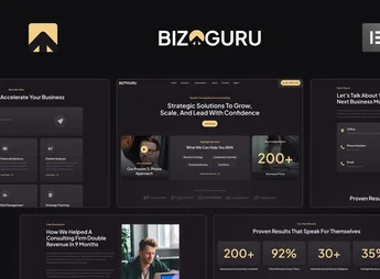 BizGuru – Business Consulting Elementor Template Kit