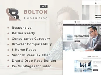 Bolton: Business Consulting Services WordPress Theme