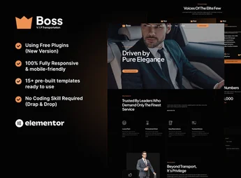 Boss – Premium Transportation Services Elementor Template Kit