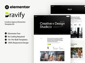 Bravify – Creative Agency Elementor Template Kit
