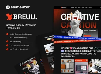 Breuu – Creative Agency Elementor Template Kit