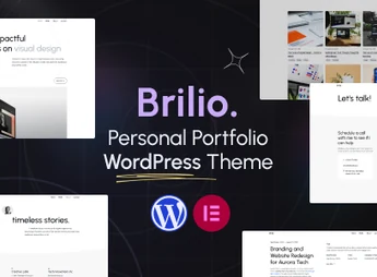 Personal Portfolio WordPress Theme – Brilio
