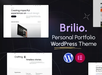 Personal Portfolio WordPress Theme – Brilio