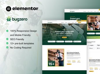 BugZero – Pest Control Service Elementor Pro Template Kit