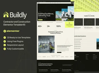 Buildly – Contractor & Construction Elementor Template Kit