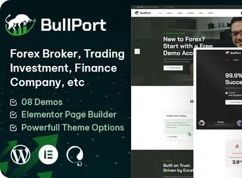 BullPort – Forex Broker & Trading WordPress Theme