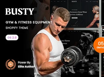 Busty – Gym & Fitness Equipment Shopify 2.0 Theme