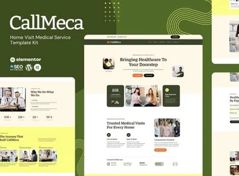 CallMeca – Home Visit Medical Service Elementor Template Kit