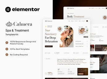 Calmera – SPA & Treatment Elementor Template Kit
