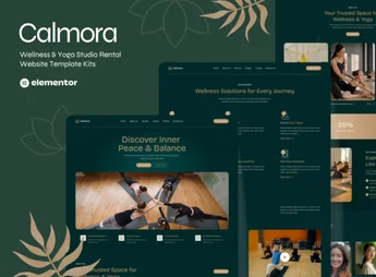 Calmora – Wellness & Yoga Studio Website Elementor Template Kits